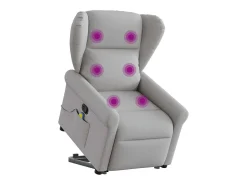 Poltrona* Poltrona elevatória de massagens tecido -nublado SHL526595 Cinzento