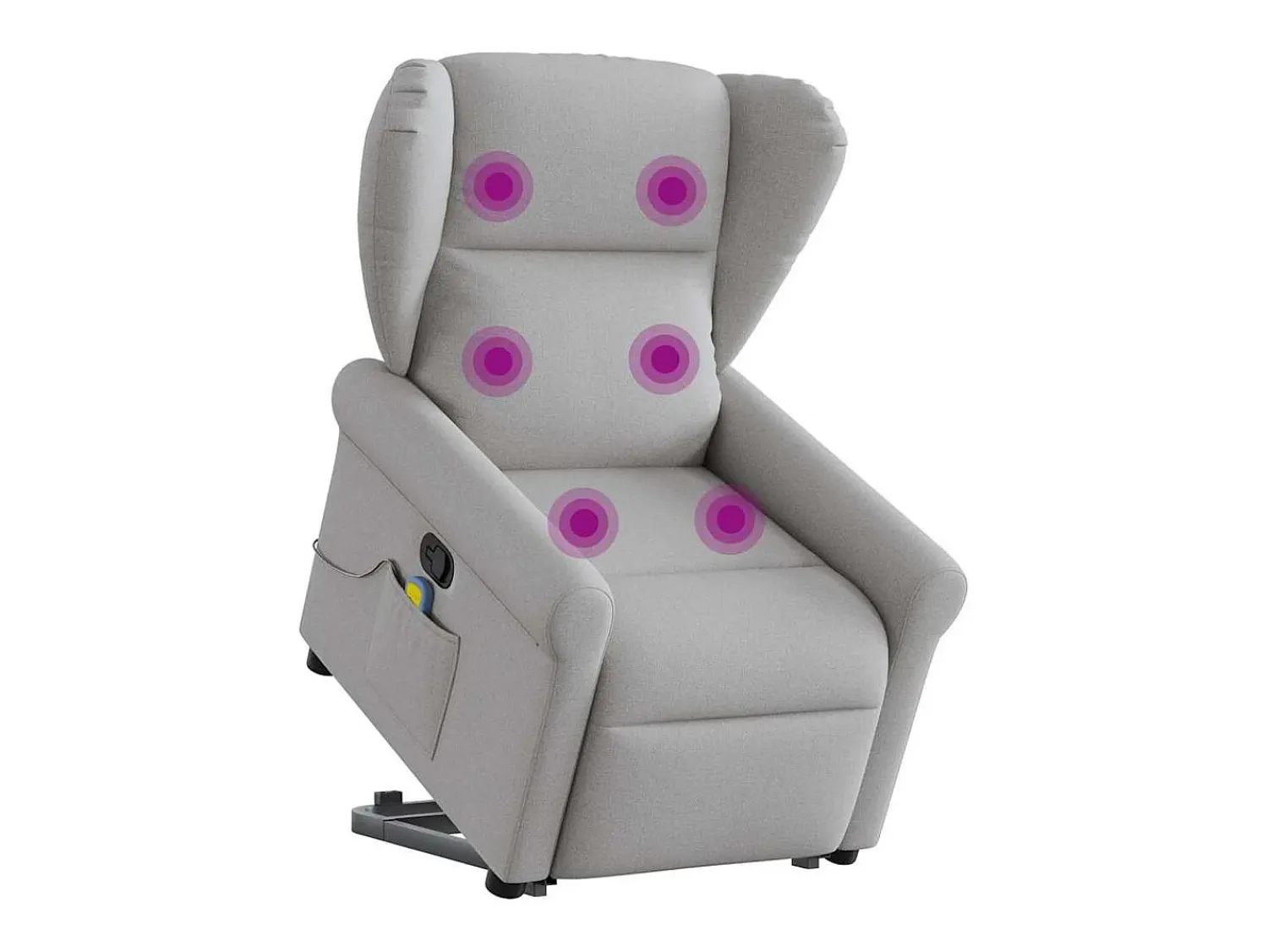 Poltrona* Poltrona elevatória de massagens tecido -nublado SHL526595 Cinzento
