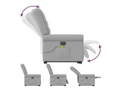 Poltrona elevatória de massagens tecido -nublado SHL489199^ Poltrona