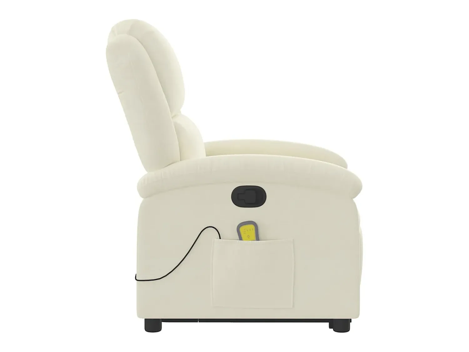 Poltrona| Poltrona elevatória de massagens veludo cor SHL49230 Creme