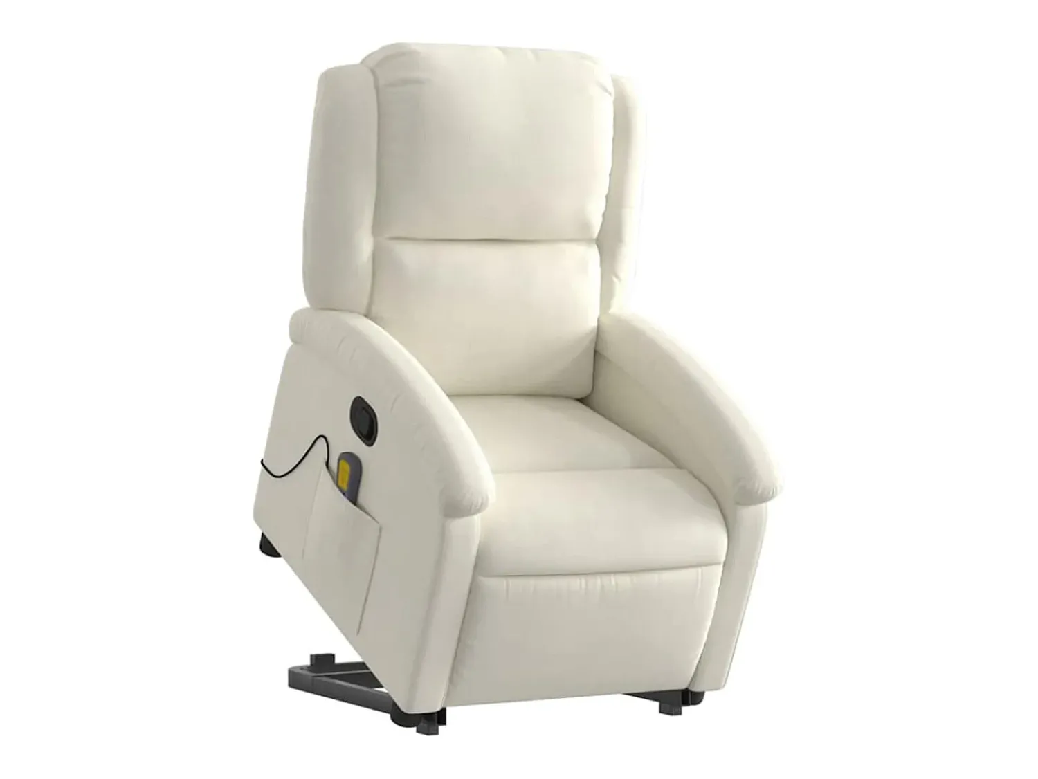 Poltrona| Poltrona elevatória de massagens veludo cor SHL49230 Creme