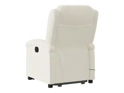 Poltrona| Poltrona elevatória de massagens veludo cor SHL49230 Creme