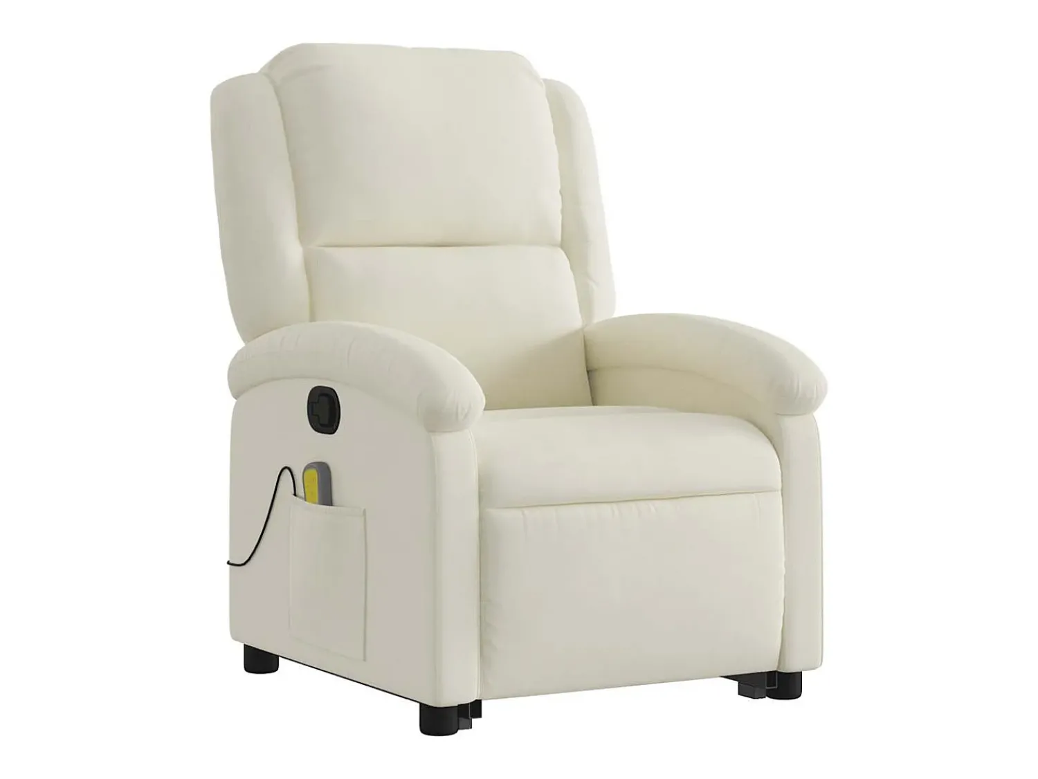 Poltrona| Poltrona elevatória de massagens veludo cor SHL49230 Creme