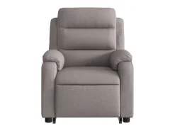 Clearance Poltrona elevatória de massagens tecido cinzento-acastanhado SHL925689 Taupe