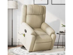 Poltrona| Poltrona elevatória de massagens tecido cor SHL190019 Creme