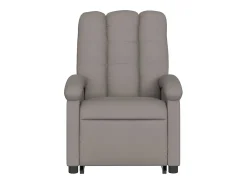 Poltrona elevatória de massagens tecido cinzento-acastanhado SHL816211^ Poltrona