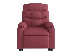 Poltrona elevatória de massagens elétrica tecido tinto SHL186268^ Poltrona