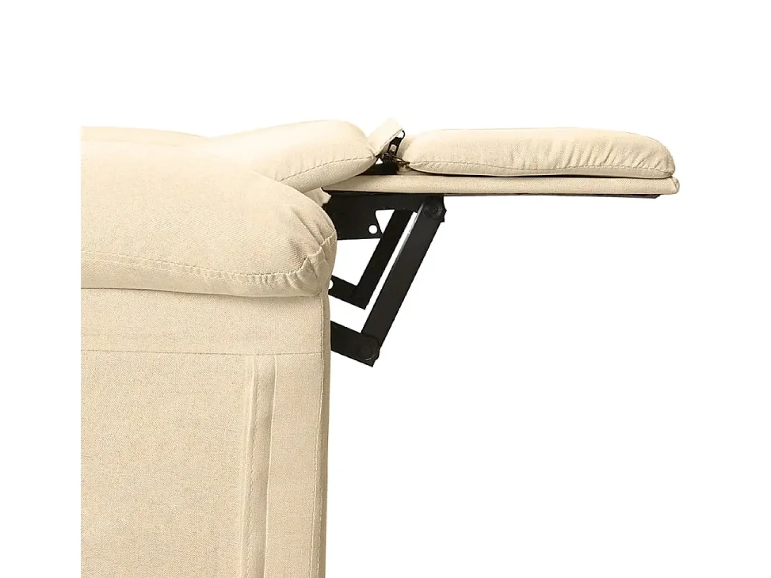 Poltrona|vidaxl Poltrona elevatória de massagens elétrica tecido Creme