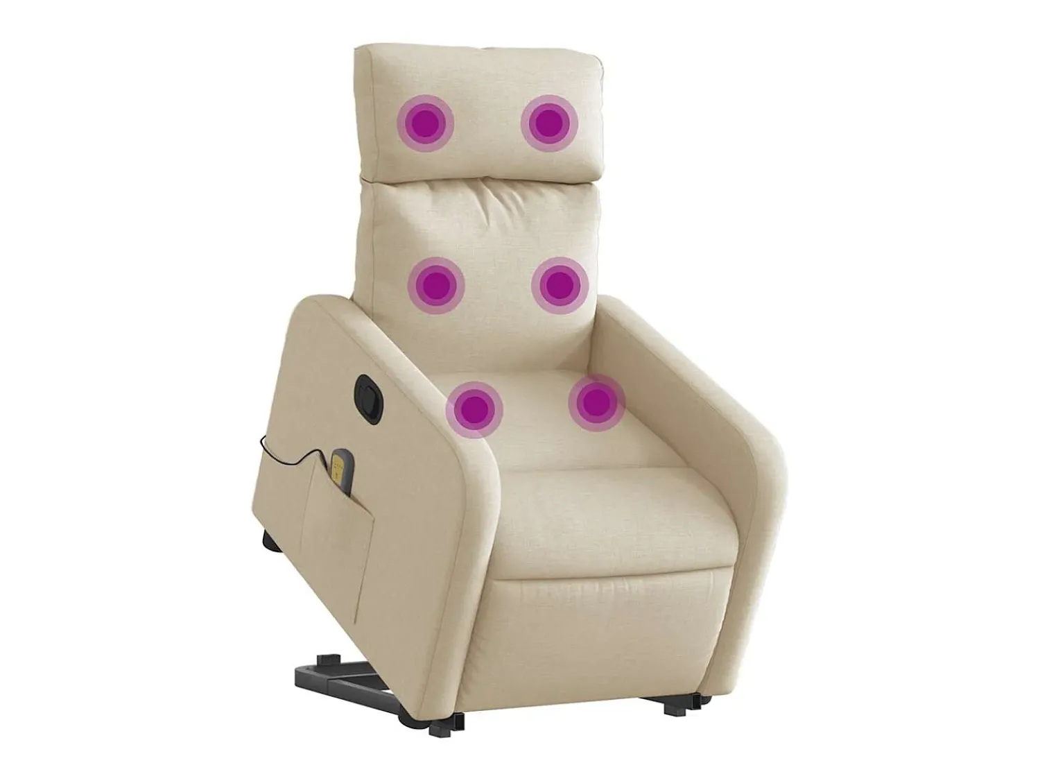 Poltrona* Poltrona elevatória de massagens tecido cor SHL986182 Creme