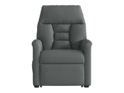 Outlet Poltrona elevatória de massagens tecido cinzento-escuro SHL155133 Cinza antracite