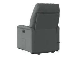 Outlet Poltrona elevatória de massagens tecido cinzento-escuro SHL155133 Cinza antracite
