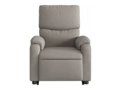 Poltrona elevatória de massagens tecido cinzento-acastanhado SHL111412^ Poltrona