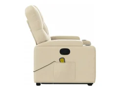 Discount Poltrona elevatória de massagens tecido cor SHL20592 Creme