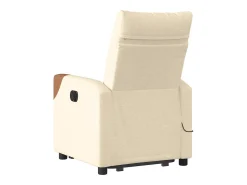 Sale Poltrona elevatória de massagens tecido cor SHL145258 Creme