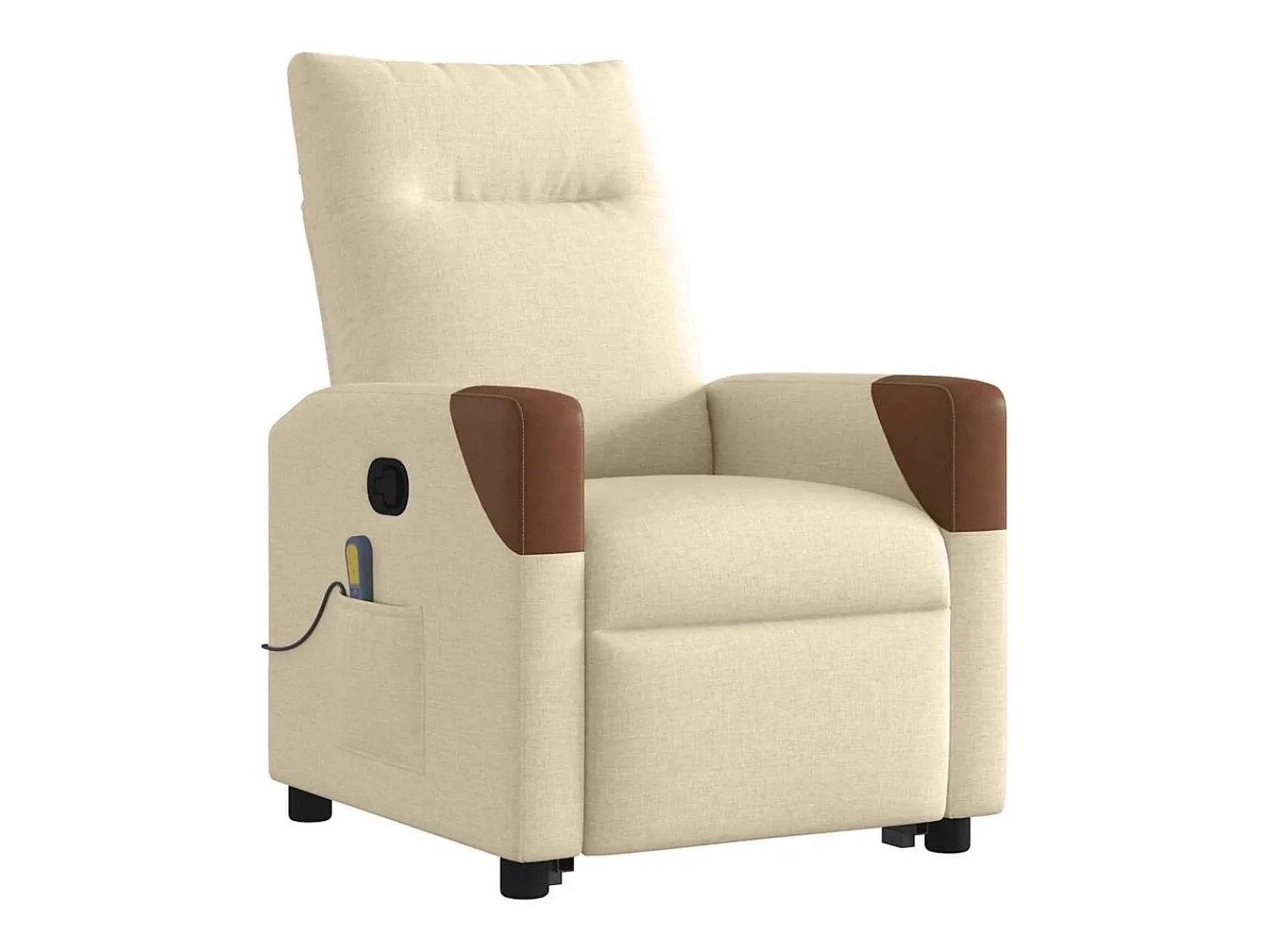 Sale Poltrona elevatória de massagens tecido cor SHL145258 Creme