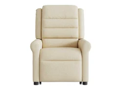 Outlet Poltrona elevatória de massagens tecido cor SHL730095 Creme