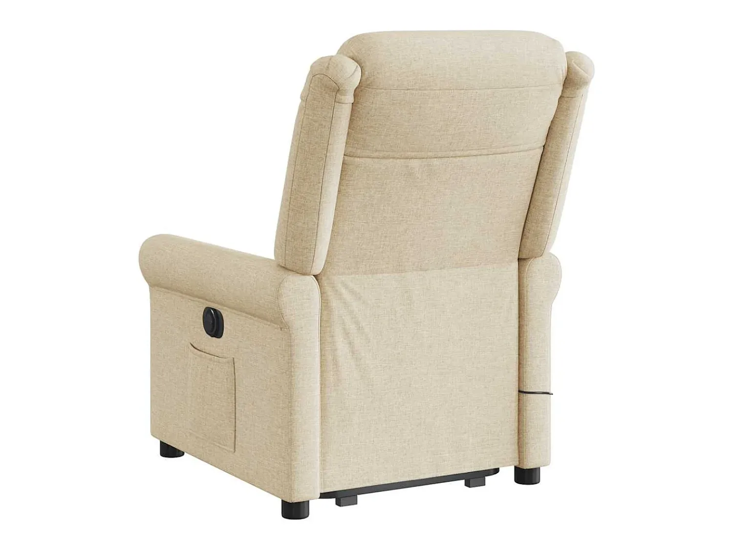 Outlet Poltrona elevatória de massagens tecido cor SHL730095 Creme