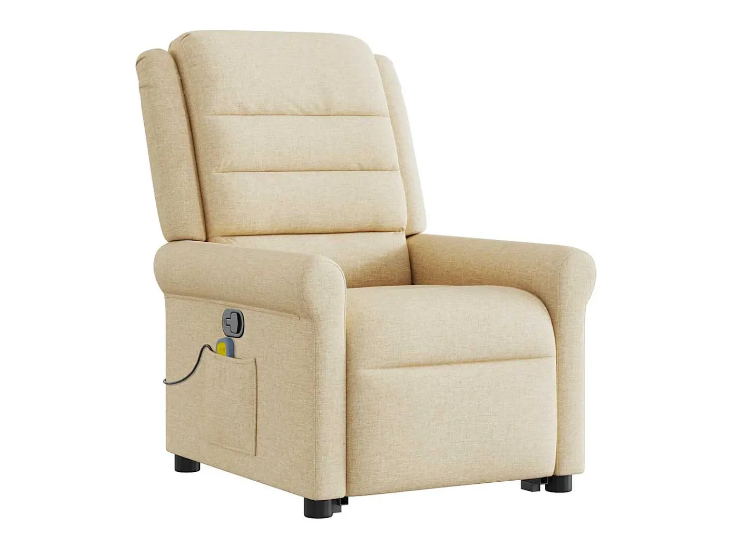 Outlet Poltrona elevatória de massagens tecido cor SHL730095 Creme