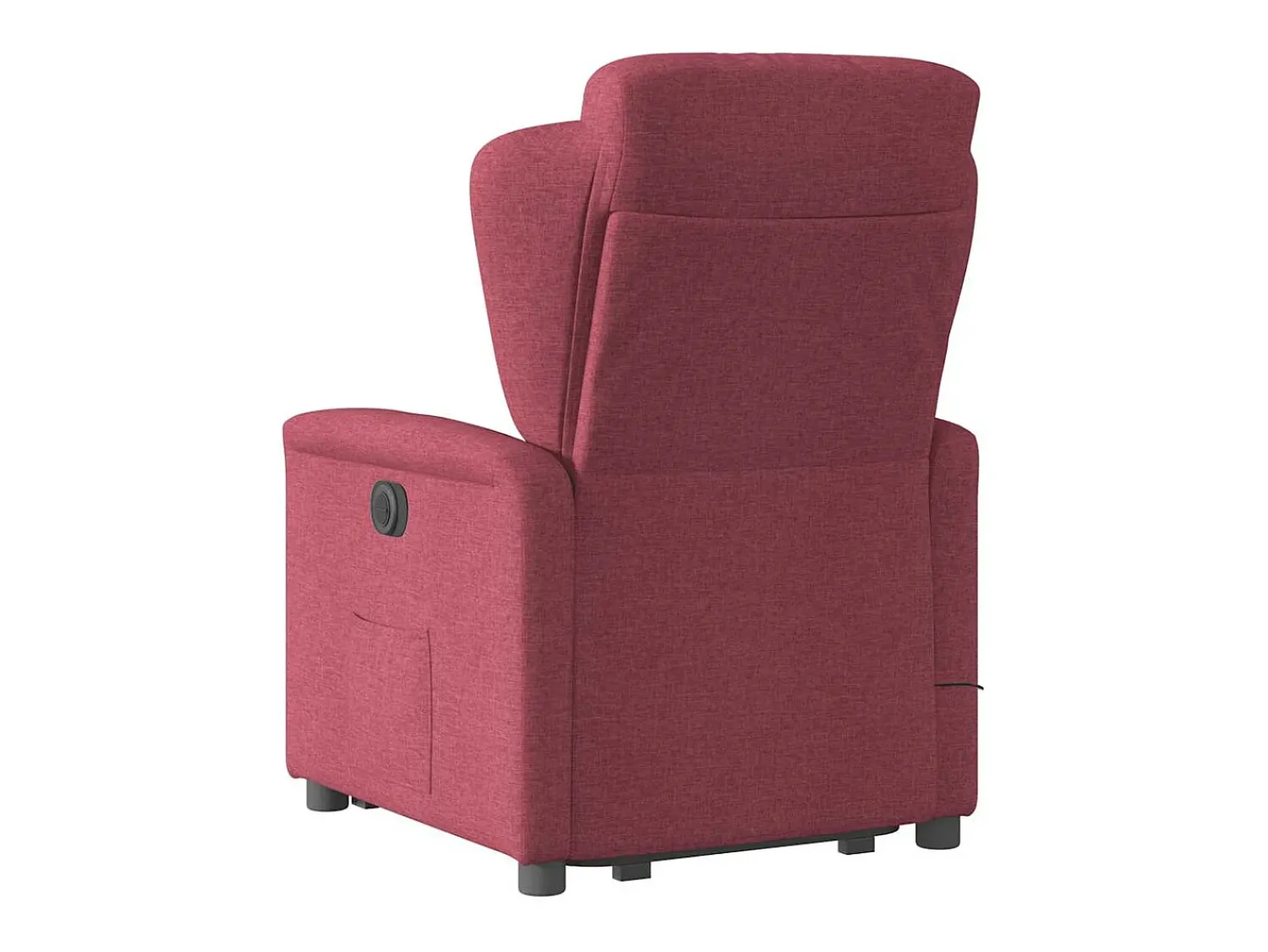 Sale Poltrona elevatória de massagens elétrica tecido tinto SHL359514 Vermelho