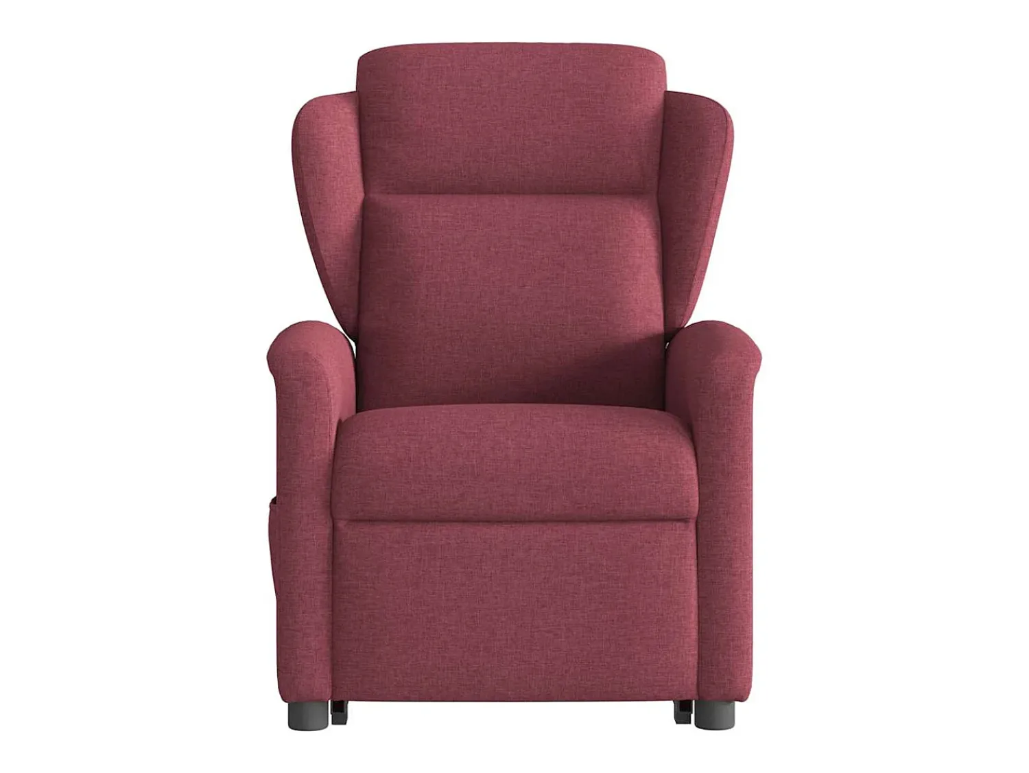 Sale Poltrona elevatória de massagens elétrica tecido tinto SHL359514 Vermelho