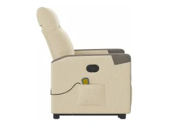 Poltrona| Poltrona elevatória de massagens tecido cor SHL585674 Creme