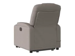 Poltrona elevatória de massagens tecido cinzento-acastanhado SHL656678^ Poltrona