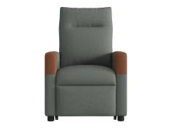 Poltrona elevatória de massagens tecido cinzento-escuro SHL384310^ Poltrona
