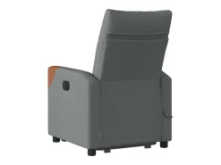 Poltrona elevatória de massagens tecido cinzento-escuro SHL384310^ Poltrona