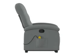 Online Poltrona elevatória de massagens tecido cinzento-escuro SHL16586 Cinza antracite