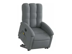 Online Poltrona elevatória de massagens tecido cinzento-escuro SHL16586 Cinza antracite