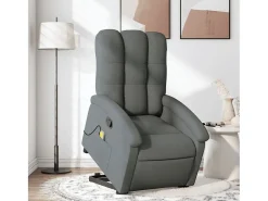 Online Poltrona elevatória de massagens tecido cinzento-escuro SHL16586 Cinza antracite