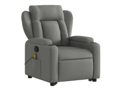 Sale Poltrona elevatória de massagens tecido cinzento-escuro SHL26090 Cinza antracite
