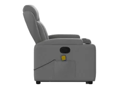 Sale Poltrona elevatória de massagens tecido cinzento-escuro SHL26090 Cinza antracite