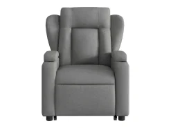 Sale Poltrona elevatória de massagens tecido cinzento-escuro SHL26090 Cinza antracite