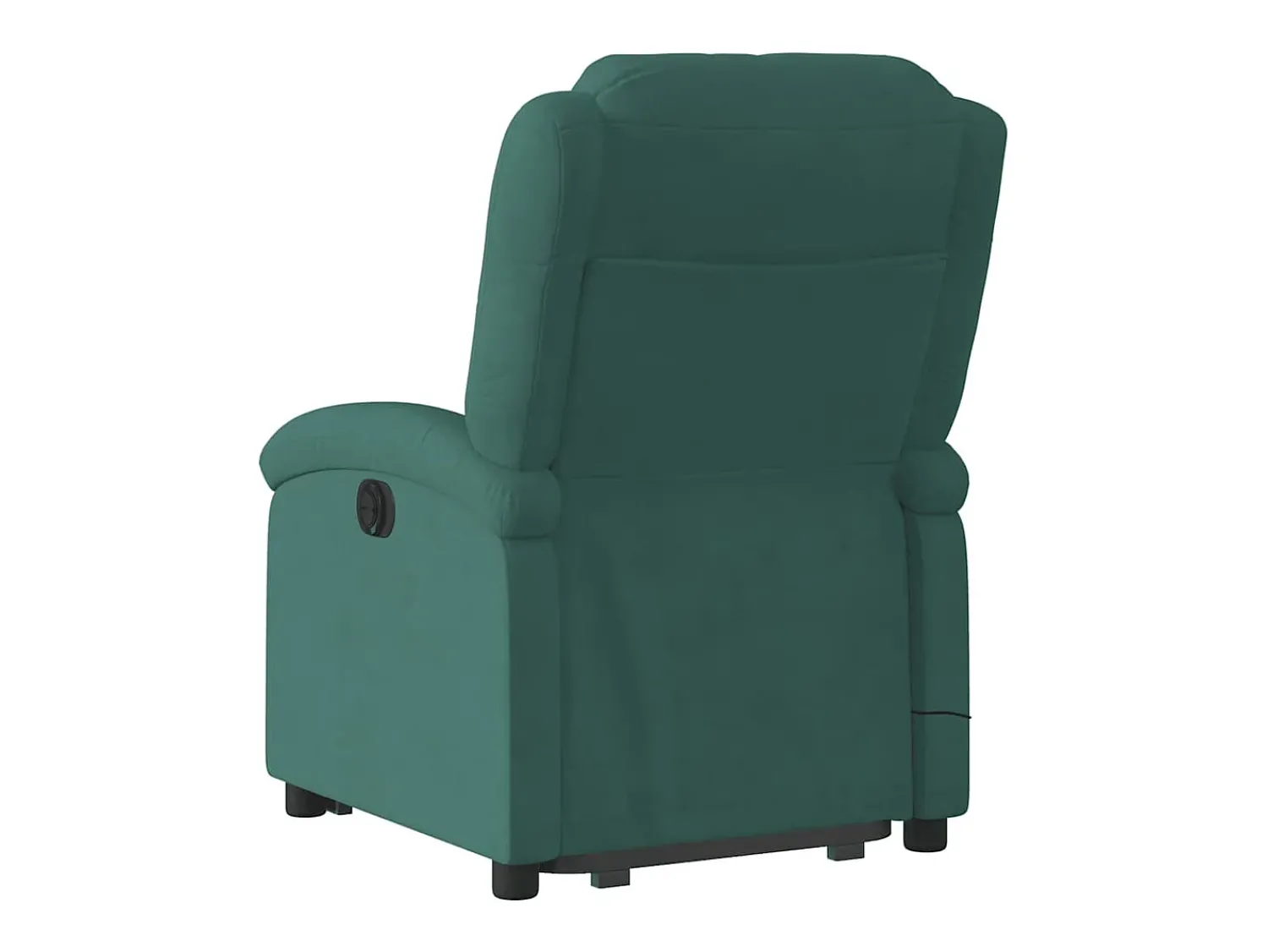 New Poltrona elevatória de massagens veludo verde-escuro SHL74202 Verde pinho