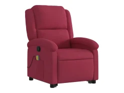 Poltrona* Poltrona elevatória de massagens veludo tinto SHL964402 Vermelho