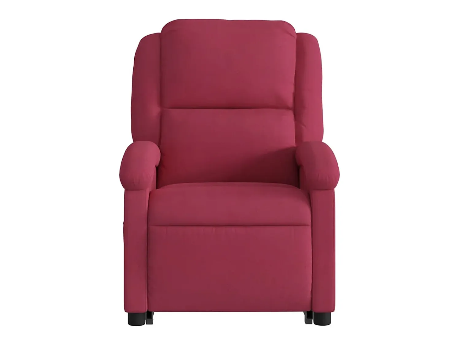 Poltrona* Poltrona elevatória de massagens veludo tinto SHL964402 Vermelho