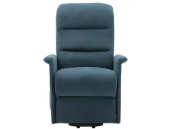 Online Vente-unique Poltrona elevável elétrica em tecido CAPUCINE Azul