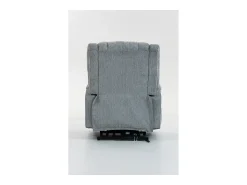 Poltrona|Hauss Spole Poltrona elétrica com massagem e aquecimento - Com apoio para os pés e 2 bolsos laterais - Tecido cinza claro Cinzento claro