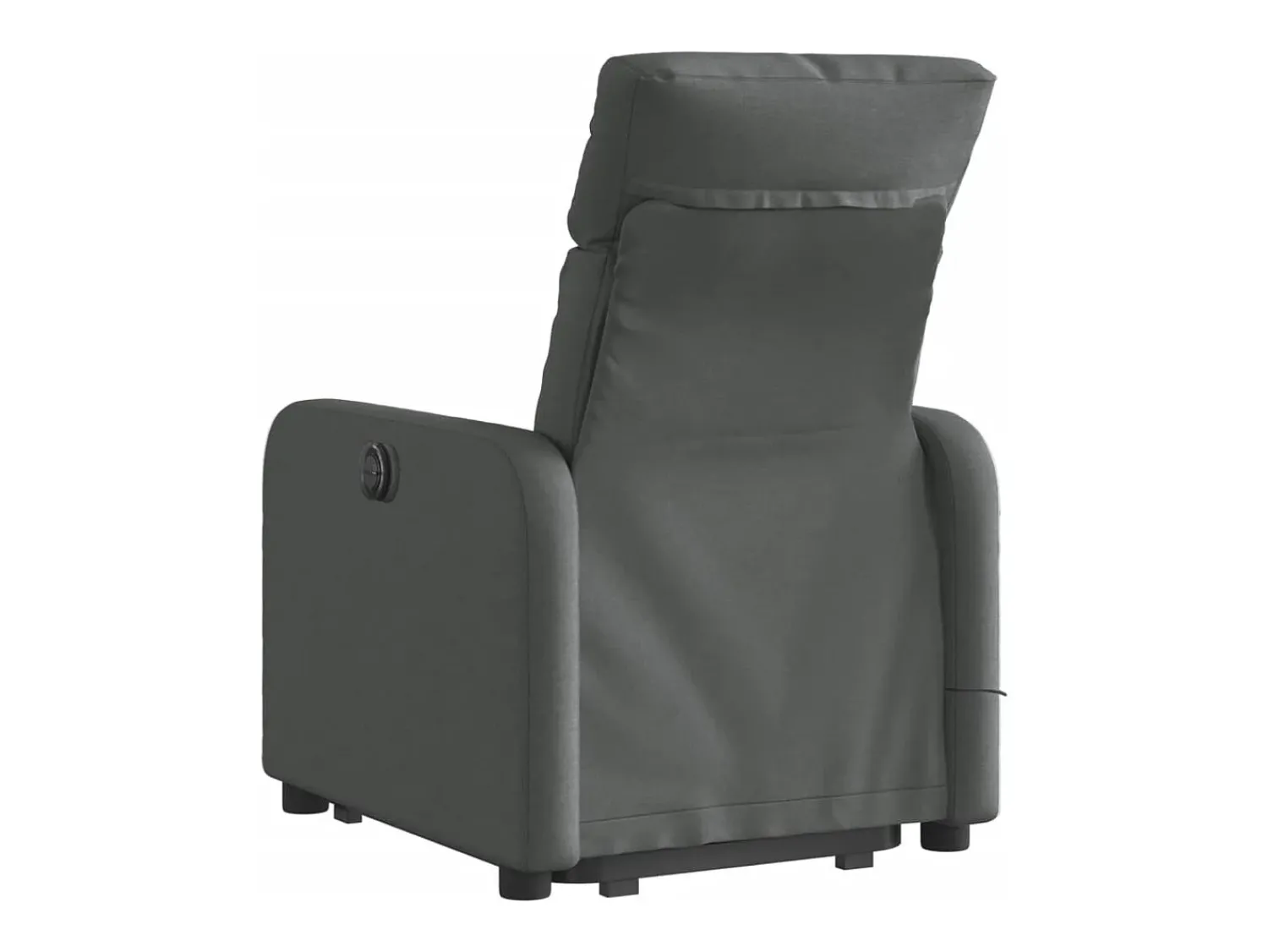 Hot Poltrona elétrica elevatória massagens tecido cinzento-escuro SHL846623 Cinza antracite