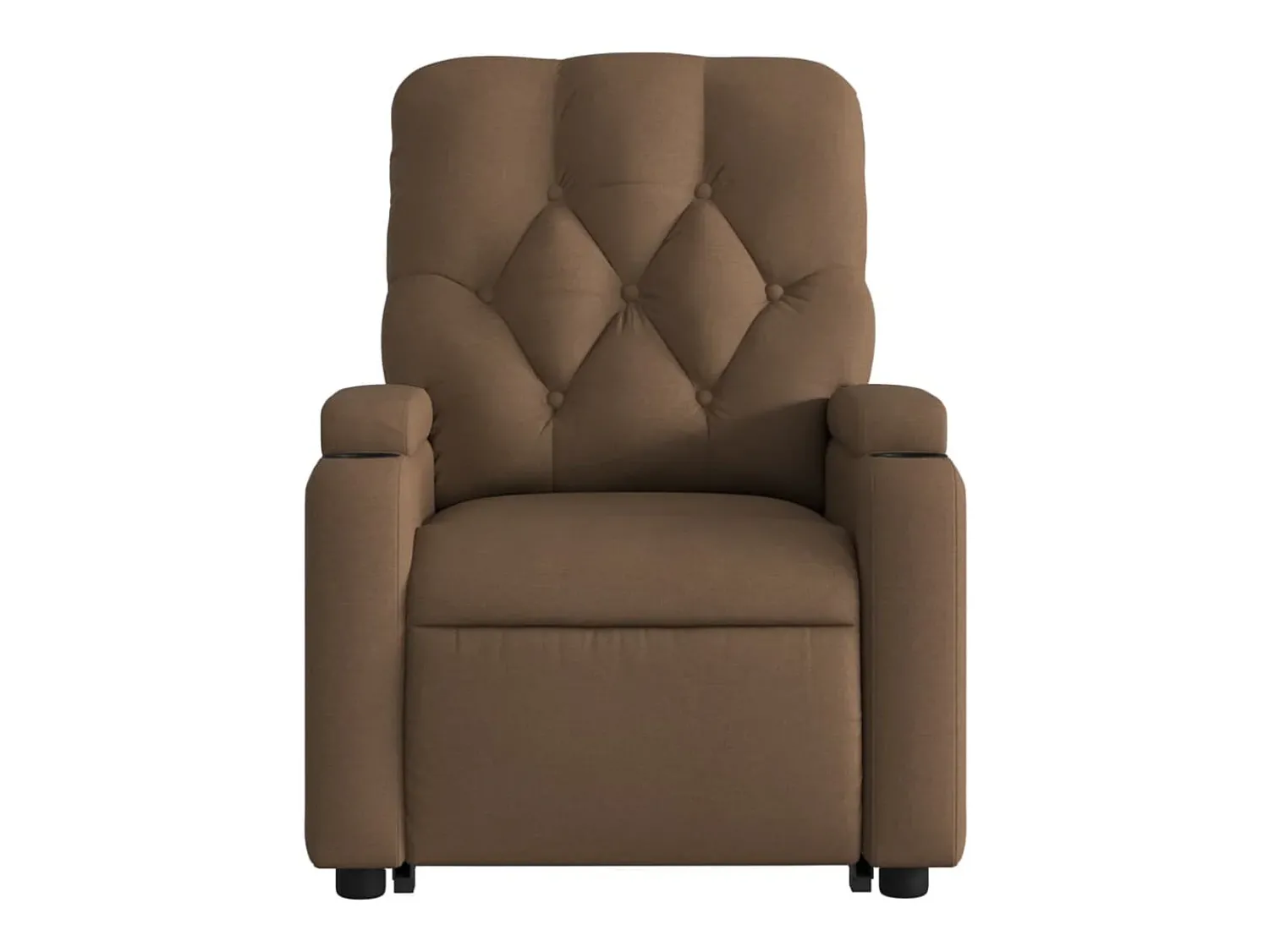 vidaxl Poltrona elétrica elevatória massagens tecido^ Poltrona