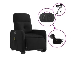 Poltrona* Poltrona elétrica elevatória massagens tecido SHL878293 Preto