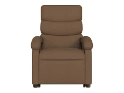 Sale Poltrona elétrica elevatória massagens tecido SHL996968 Castanho
