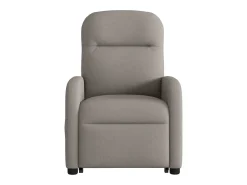 Poltrona*vidaxl Poltrona elétrica elevatória massagens tecido cinza-acastanhado Taupe