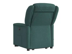 Poltrona elétrica elevatória massagens tecido verde-escuro SHL6925^ Poltrona