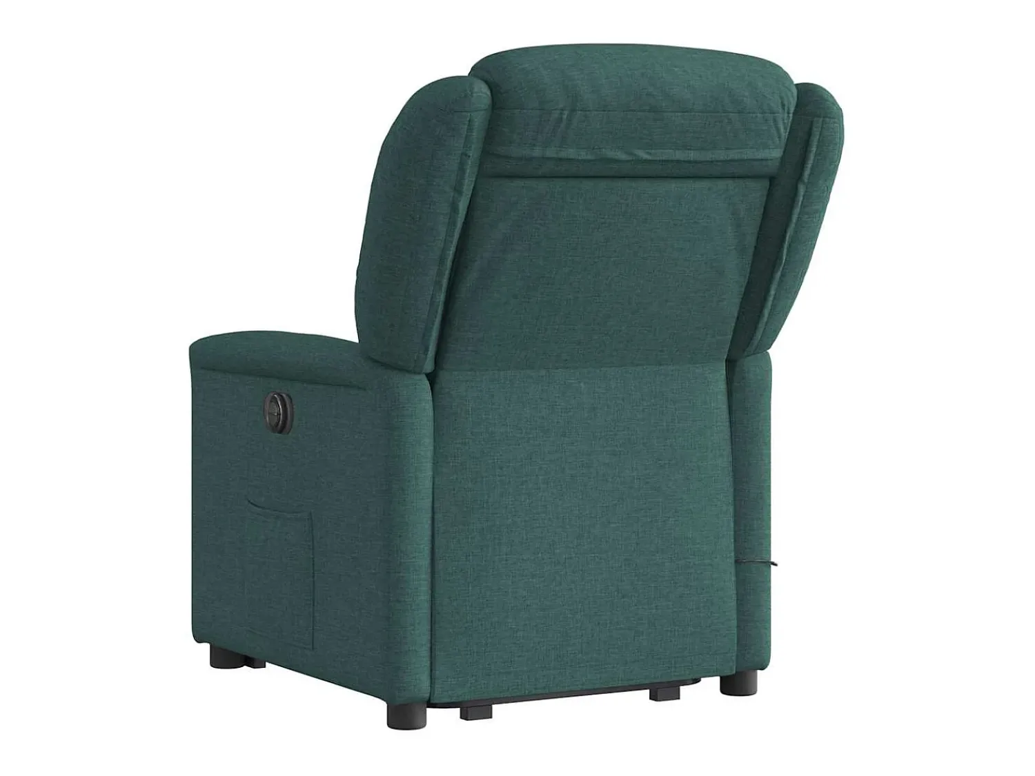 Poltrona elétrica elevatória massagens tecido verde-escuro SHL6925^ Poltrona