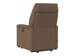 Poltrona| Poltrona elétrica elevatória massagens tecido SHL859588 Castanho