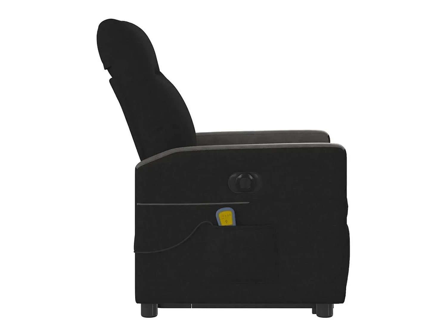 Poltrona| Poltrona elétrica elevatória massagens tecido SHL887056 Preto