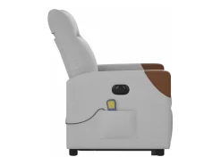 Poltrona| Poltrona elétrica elevatória massagens tecido -nublado SHL482235 Cinzento