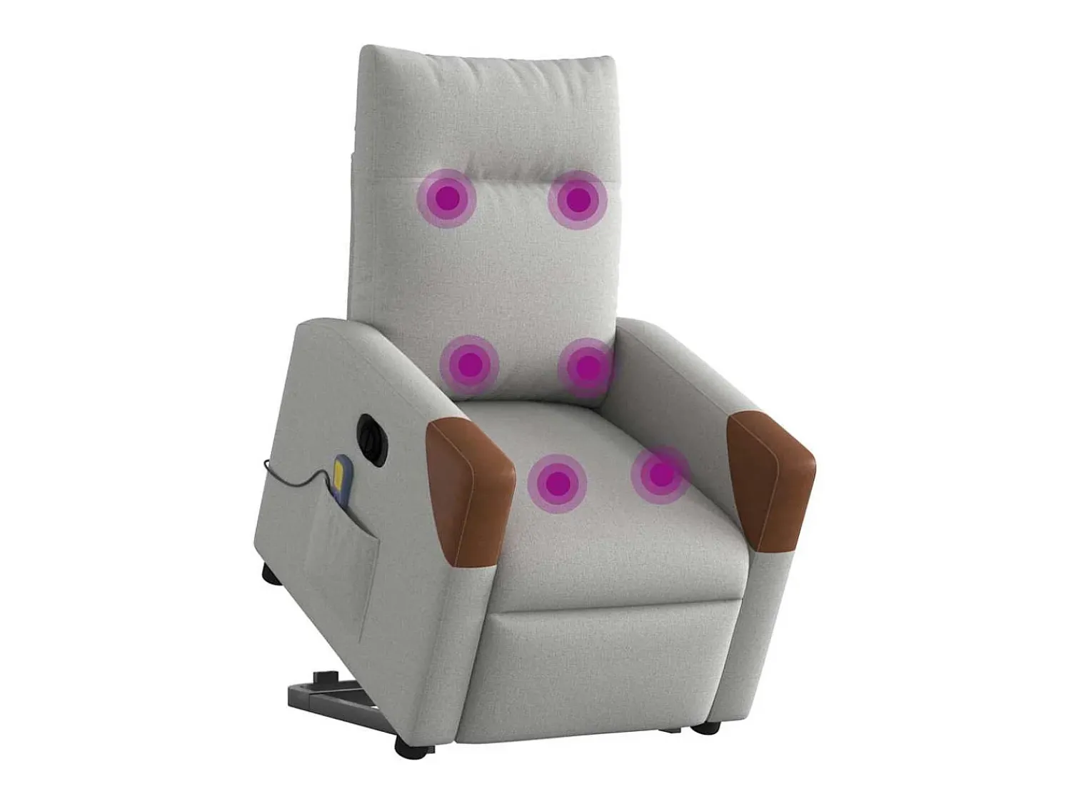 Poltrona| Poltrona elétrica elevatória massagens tecido -nublado SHL482235 Cinzento